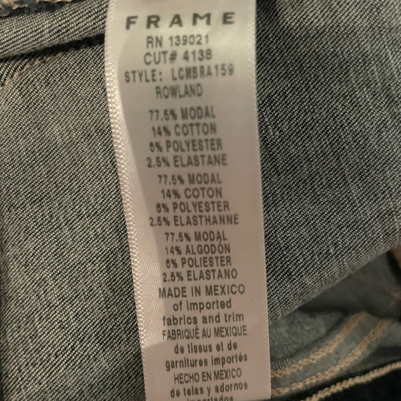 Frame Blue Le Crop Mini Boot jeans Size 28 - Picture 8 of 8